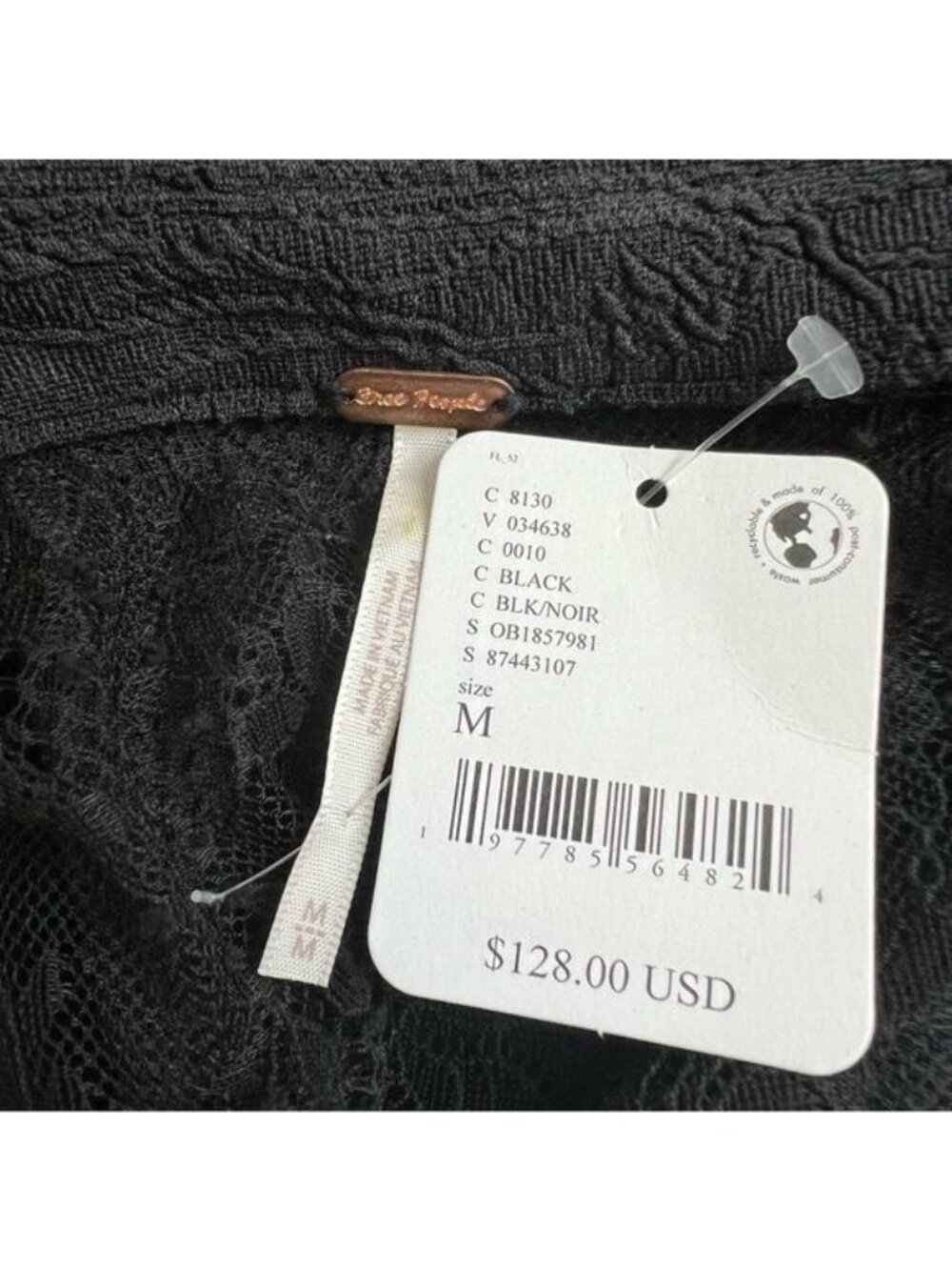 Free People Brooklyn Mini Dress in Black - M - Picture 5 of 8